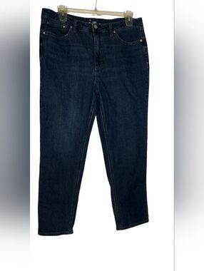 Seven7 Women's Slim Straight Leg Jeans in Dark Blue